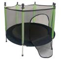 Trampolina ogrodowa dla dzieci siatka 140 cm zielona