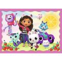 Puzzle 4w1 Przygody Gabi Koci Domek Trefl 34620  G2