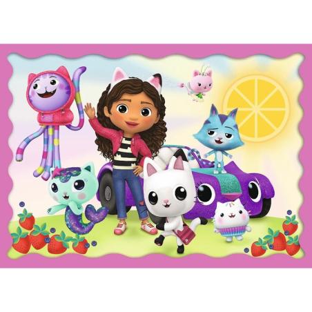 Puzzle 4w1 Przygody Gabi Koci Domek Trefl 34620  G2