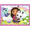 Puzzle 4w1 Przygody Gabi Koci Domek Trefl 34620  G2
