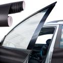 Folia odcinek carbon 4D czarna 1,52x0,5m
