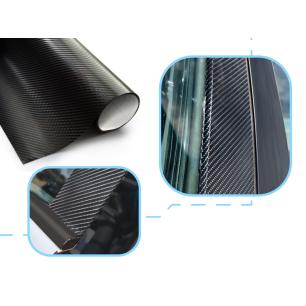 Folia odcinek carbon 4D czarna 1,52x0,5m