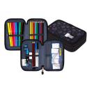 Piórnik dwupoziomowy z wyposażeniem Black cats PC-04 koty G2