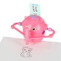 Robot edukacyjny interaktywny nauka rysowania pisania zestaw fiszki mazaki różowy