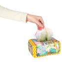 Sorter pudełko z chusteczkami sensoryczne montessori pluszowe cyfry litery