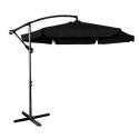 Parasol ogrodowy duży składany z wysięgnikiem 290cm czarny