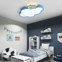 Lampa LED sufitowa plafon do pokoju dziecięcego ściemniana LUMELA + pilot chmurka niebieska