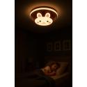 Lampa LED sufitowa plafon do pokoju dziecięcego ściemniana LUMELA + pilot króliczek