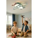 Lampa LED sufitowa plafon do pokoju dziecięcego ściemniana LUMELA + pilot samolot