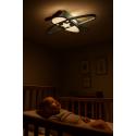 Lampa LED sufitowa plafon do pokoju dziecięcego ściemniana LUMELA + pilot samolot