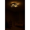 Lampa LED sufitowa plafon do pokoju dziecięcego ściemniana LUMELA + pilot samolot
