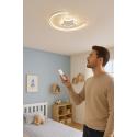 Lampa LED sufitowa plafon do pokoju dziecięcego ściemniana LUMELA + pilot księżyc biała