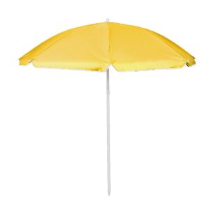 Parasol ogrodowy plażowy regulowany łamany składany UV 150cm żółty
