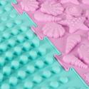 Mata sensoryczna puzzle montessori do masażu stóp 8 elementów pastelowe