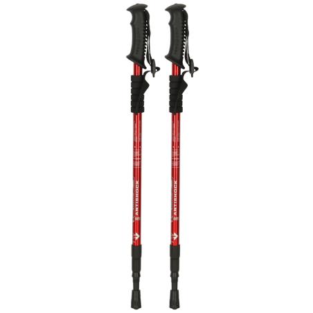 Kijki kije trekkingowe do nordic walking składane 2 sztuki czerwone