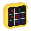 Kółko krzyżyk gra elektroniczna logiczna tic tac toe konsola przenośna żółta