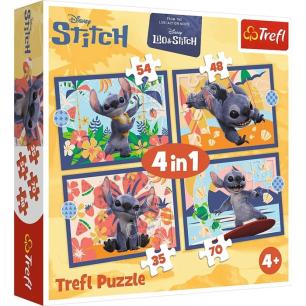 Puzzle 4w1 Lilo & Stitch Wakacje na Hawajach G2