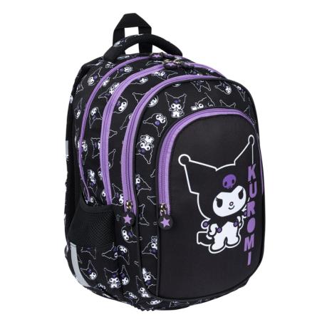 Plecak szkolny 4-komorowy Kuromi Black St.Majewski G2