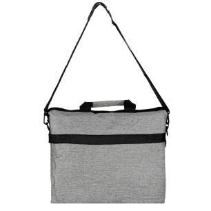Torba na laptopa 15,6 cali etui pokrowiec z paskiem teczka damska męska mocna szara