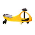CRAZYCAR GRAWITACYJNY JEŹDZIK SKRĘTNY ŻÓŁTY KAUCZUK LED  W1