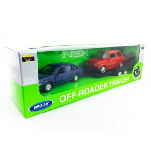 WELLY POLONEZ CARO FIAT 126P LAWETA SAMOCHODY 1:34-1:39