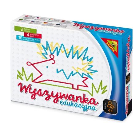  WYSZYWANKA EDUKACYJNA KOLOROWE SZNURKI  G3