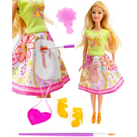 Lalka Kaibibi Magiczna Sukienka spódniczka blondy 30cm  A1