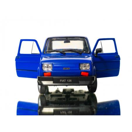 WELLY MALUCH FIAT 126P 1:21 SAMOCHÓD KOLEKCJONERSKI niebiesk