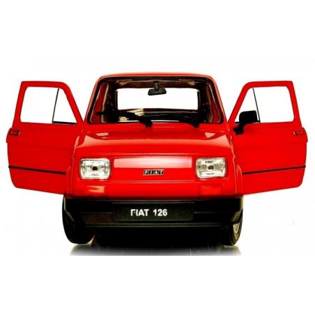 WELLY MALUCH FIAT 126P 1:21 SAMOCHÓD KOLEKCJONERSKI czerwony