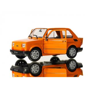 WELLY MALUCH FIAT 126P 1:21 SAMOCHÓD KOLEKCJONERSKI pomarańc