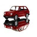 WELLY MALUCH FIAT 126P 1:21 SAMOCHÓD KOLEKCJONERSKI bordowy