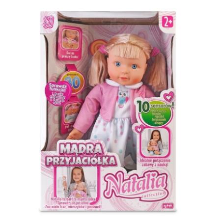 Duża lalka Natalia Mądra Przyjaciółka uczy mówi polsku