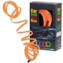 Oświetlenie ambientowe LED do samochodu auta USB 12V taśma 5m pomarańczowa