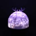 Lampka nocna projektor gwiazd LED USB obrotowy 6 motywów pilot renifer