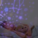 Lampka nocna projektor gwiazd LED USB obrotowy 6 motywów pilot renifer