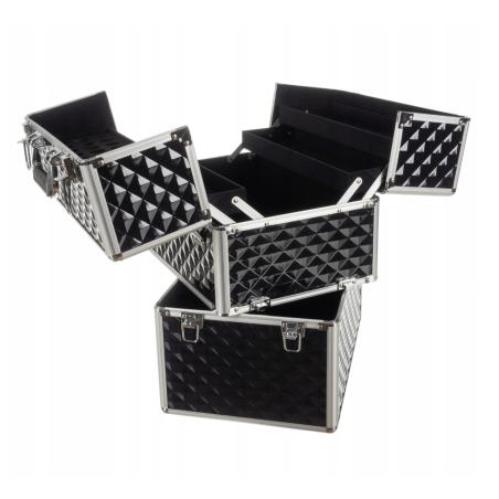 Kuferek na kosmetyki walizka organizer kosmetyczny XXL 3D