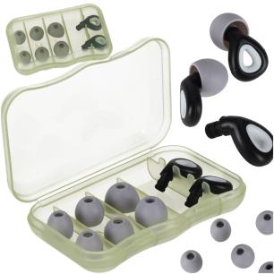 Zatyczki do uszu stopery silikonowe wyciszające redukcja szumów zestaw 3 rozmiary