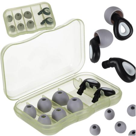 Zatyczki do uszu stopery silikonowe wyciszające redukcja szumów zestaw 3 rozmiary