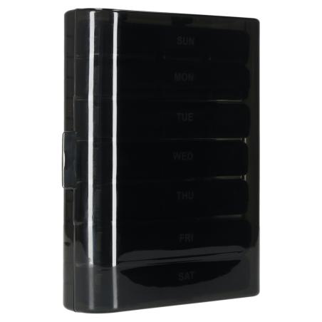 Pojemnik organizer na tabletki leki czarny