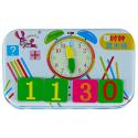 Zestaw edukacyjny nauka zegarka liczenia dodawania dla dzieci zegar do nauki godzin czasu