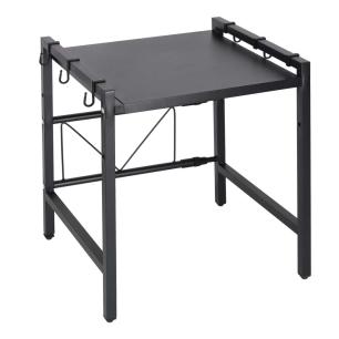 Półka kuchenna nad mikrofalówkę organizer regulowany metalowy 6 wieszaków