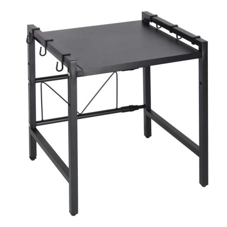 Półka kuchenna nad mikrofalówkę organizer regulowany metalowy 6 wieszaków