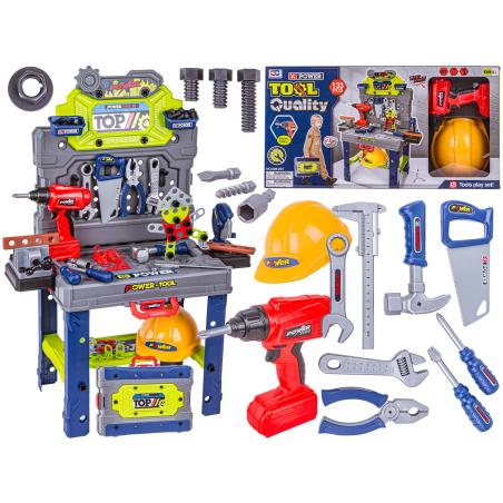 Zestaw Majsterkowicza Mechanika Warsztat Stolarski Walizka Stolik Wkrętarka Narzędzia