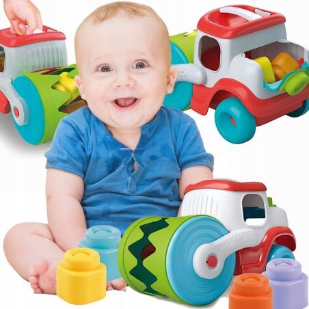 Autko Walec Sensoryczny z Klockami Clementoni G2