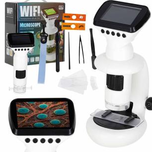 Mikroskop elektronowy wifi USB ekran LCD 200x 1000x