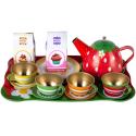 Zestaw Kawowy, do Parzenia Herbaty Kawy Czajnik Filiżanki + Akcesoria 17 el.