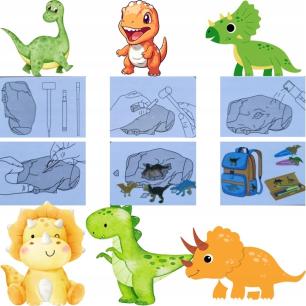 Skamielina Mały Archeolog Wykopaliska z Dinozaurem G2