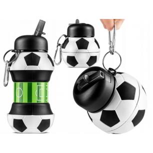 Silikonowy Składany Bidon dla dzieci Piłka Nożna 550 ml G2