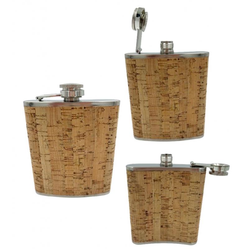 Piersiówka Metal Korek Jasny 0.2 L Podróżna G2 Piersiówka Metal Korek Jasny 0.2 L Podróżna G2