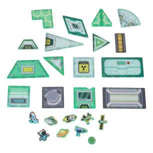 Klocki magnetyczne konstrukcyjne kosmos stacja kosmiczna 108 elementów